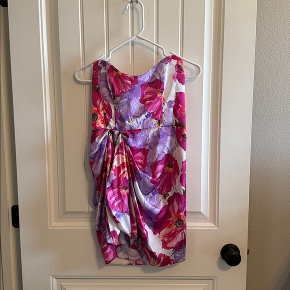 Katie May Pink Floral Mini Dress - Picture 2 of 2